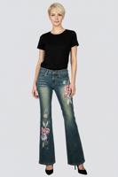 Женские винтажные клешеные джинсы