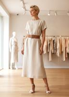 Женский широкий кожаный пояс