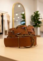 Женский кожаный широкий ремень
