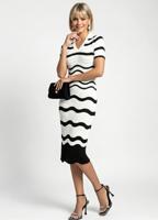 Трикотажне плаття в смужку