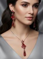 Комплект Кармен (серьги и кулон)