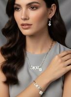 Комплект бижутерии Луиз (серьги+браслет+колье)