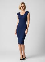 Летнее трикотажное платье миди