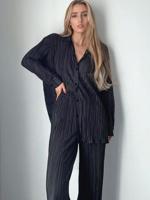 Женский летний брючный костюм плиссе